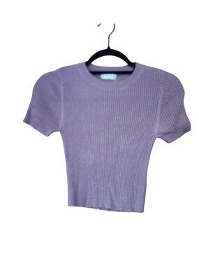 Alter'd State Cropped Ribbed Knit Top Womens Size XS